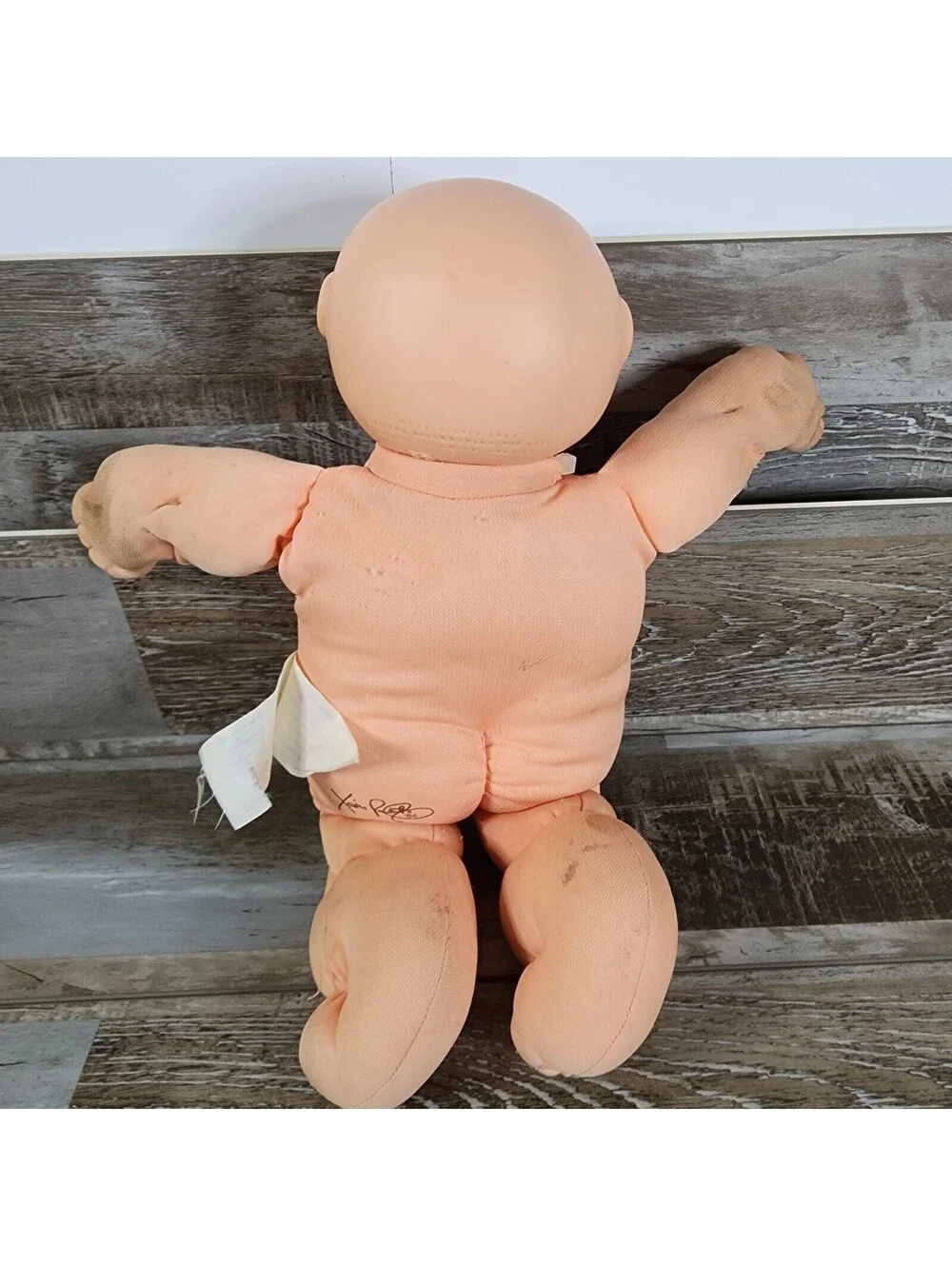 Vintage 1984 CABBAGE PATCH KIDS Bald Doll With Green Eyes & No Clothes OAA XR84